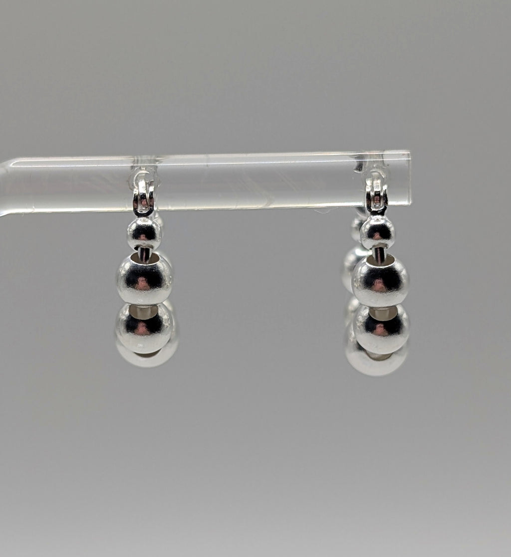 Sterling Silver Bubble Earrings