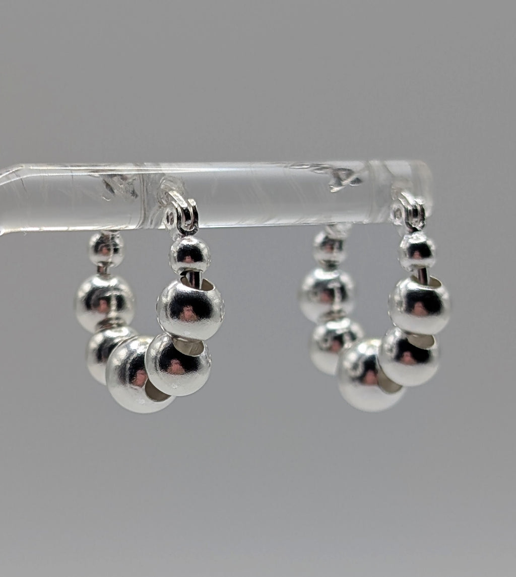 Sterling Silver Bubble Earrings