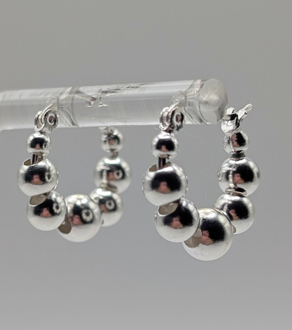 Sterling Silver Bubble Earrings