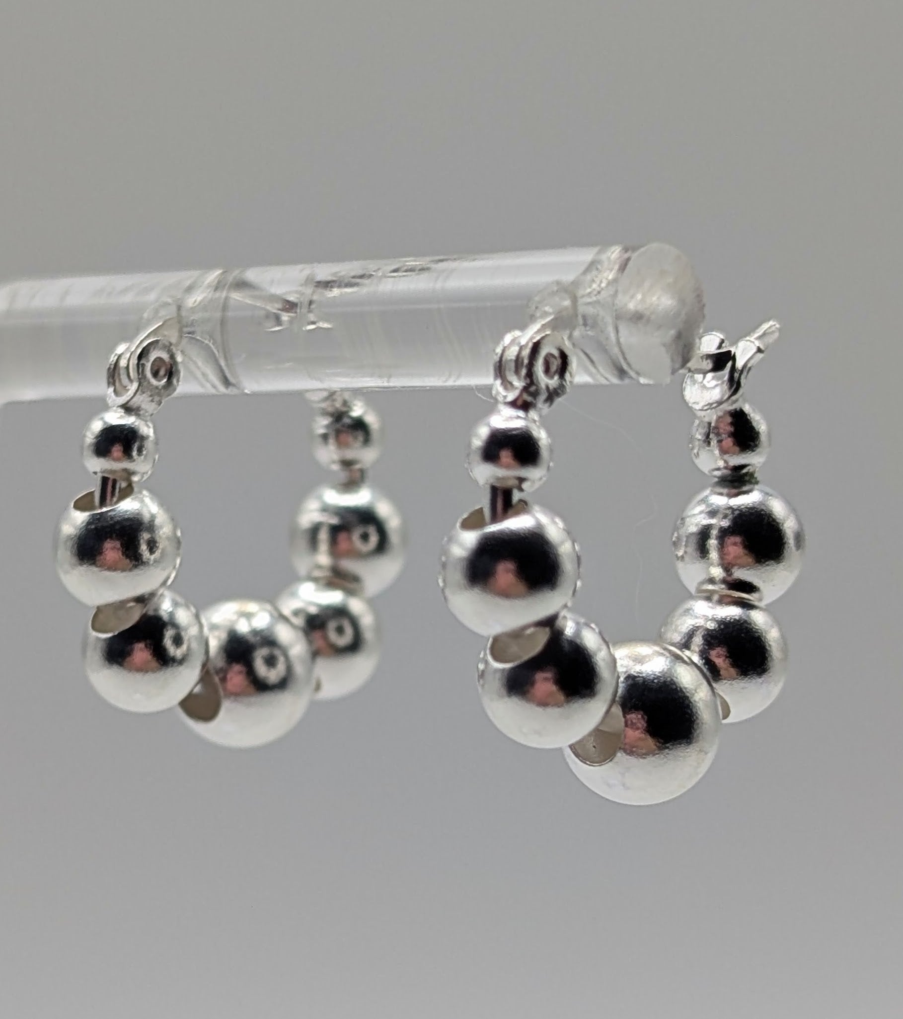 Sterling Silver Bubble Earrings