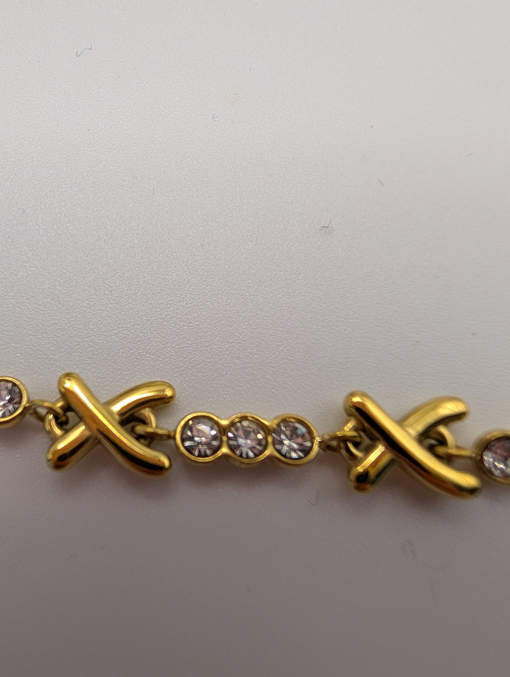 Stainless Steel Cross Cubic Zirconia Choker