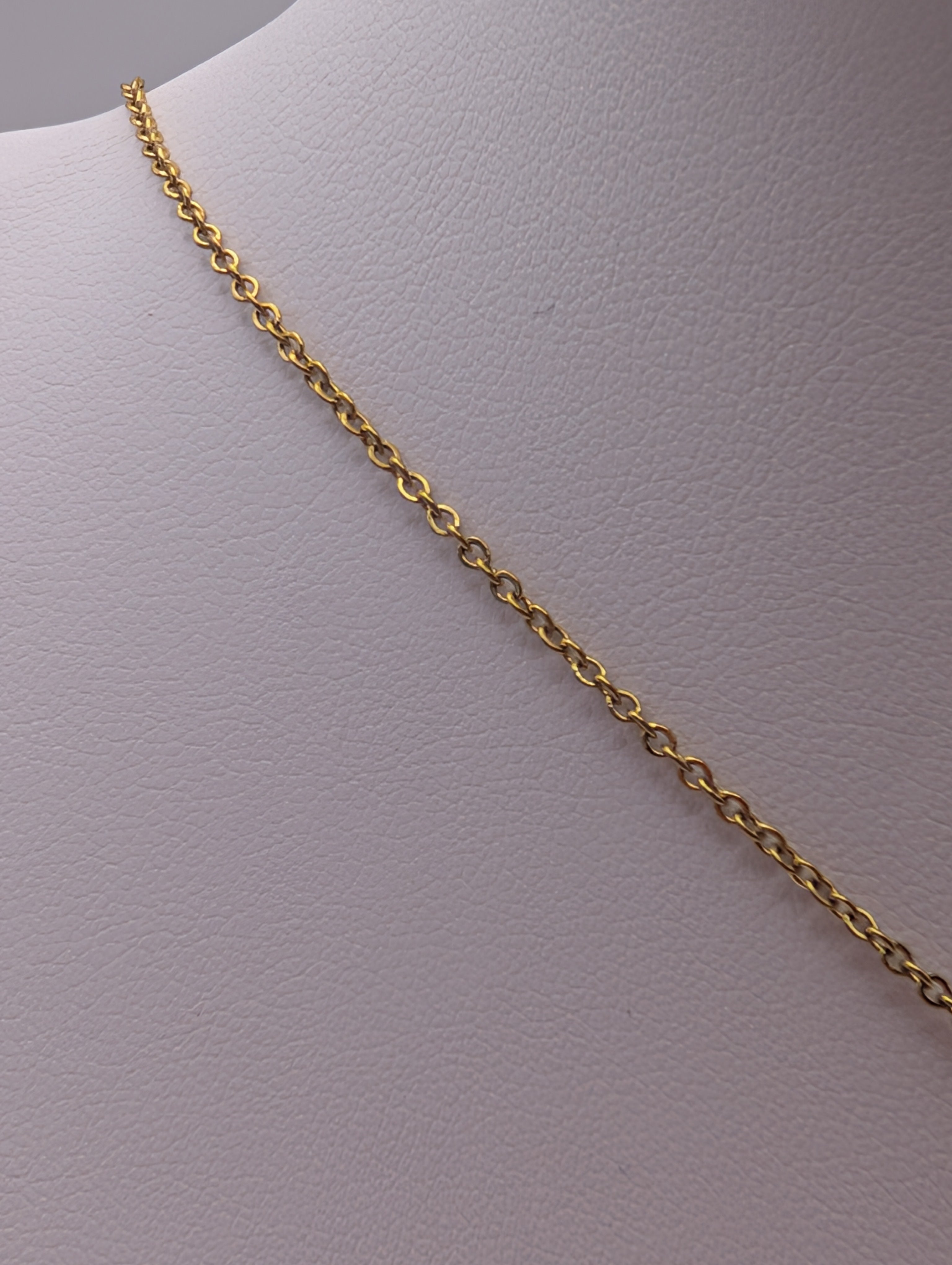 Stainless Steel Gold Plated PVD Sun Coin Pendant Necklace